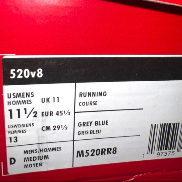 New Balance Men’s 520 V8 Running Shoe | Color: Grey/Blue | NEW/NIB!!??